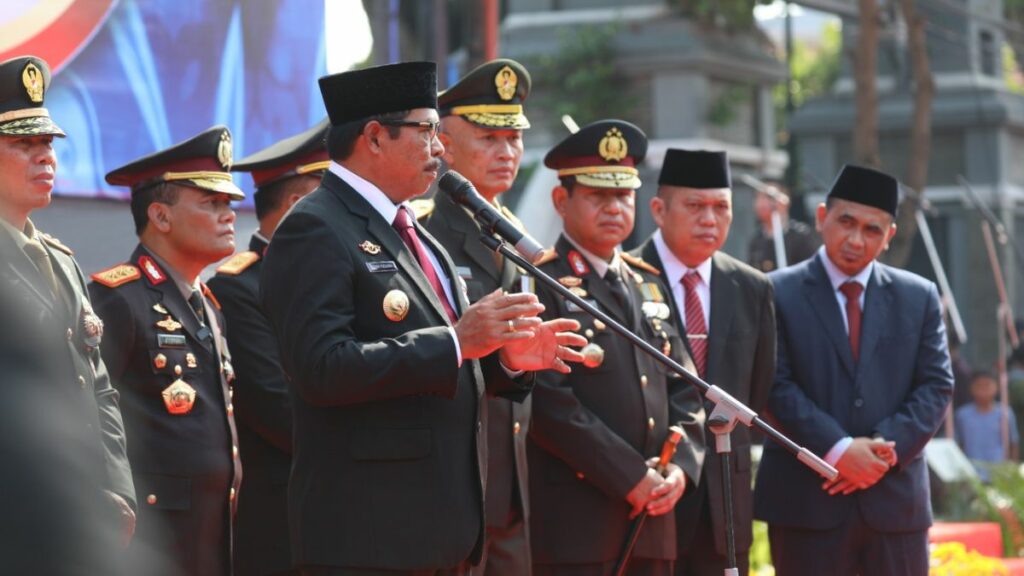 HUT ke-78 Bhayangkara, Pj Gubernur Nana Sudjana Apresiasi Kinerja Polri Sukseskan Pemilu 2024