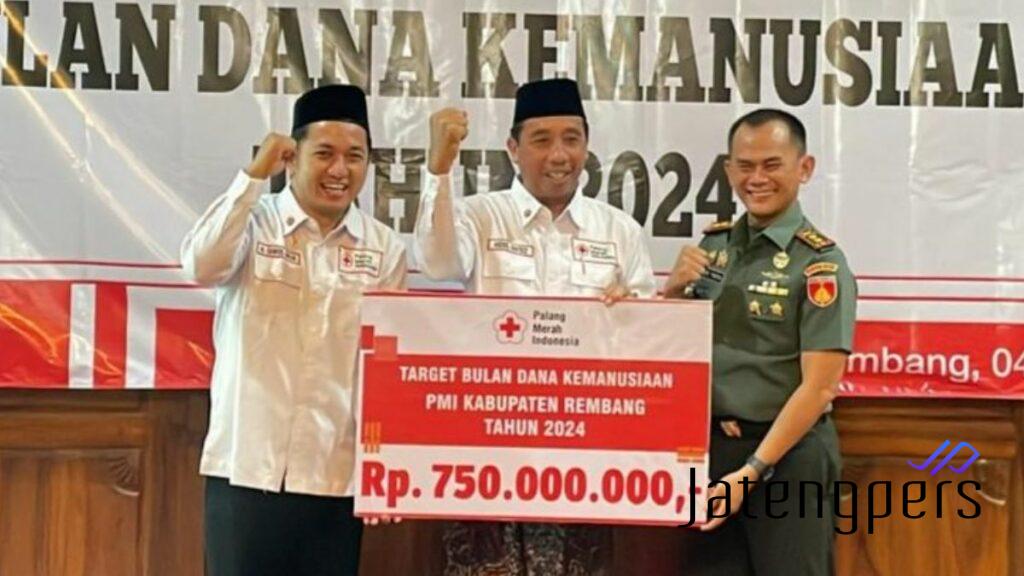 Bupati Rembang Canangkan Bulan Dana PMI 2024, Target Rp 750 Juta untuk Kemanusiaan