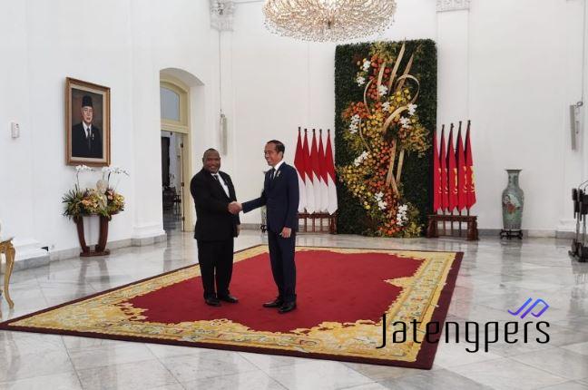 Presiden Jokowi Terima Kunjungan Resmi PM Papua Nugini di Istana Bogor