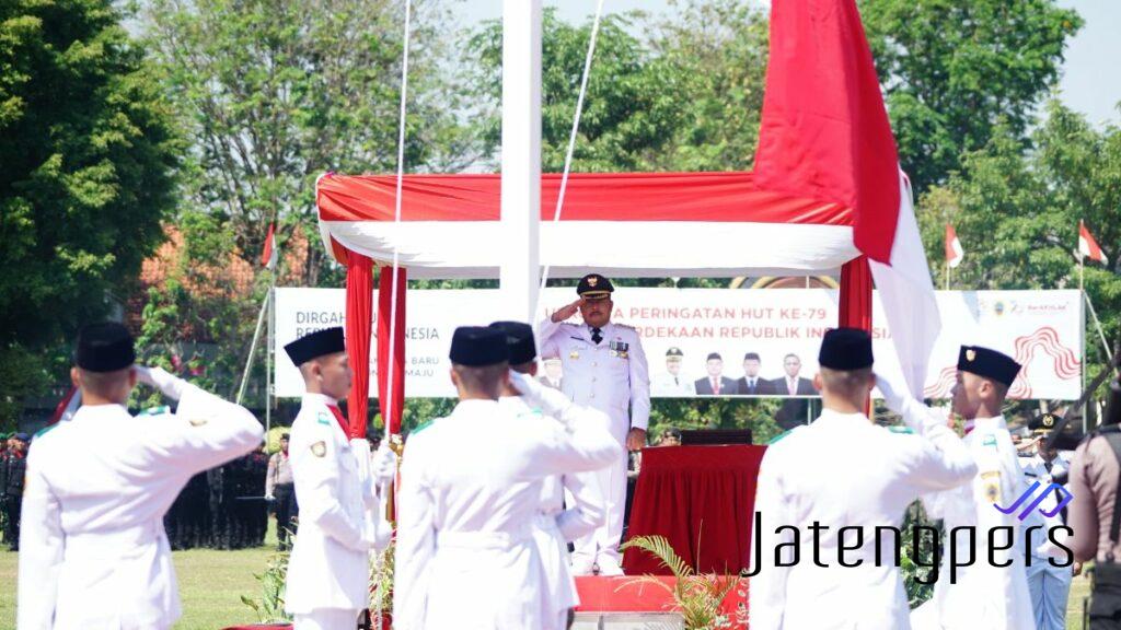 Kabupaten Pati Rayakan HUT RI ke-79, Pj Bupati Pimpin Upacara di Alun-Alun Simpang Lima