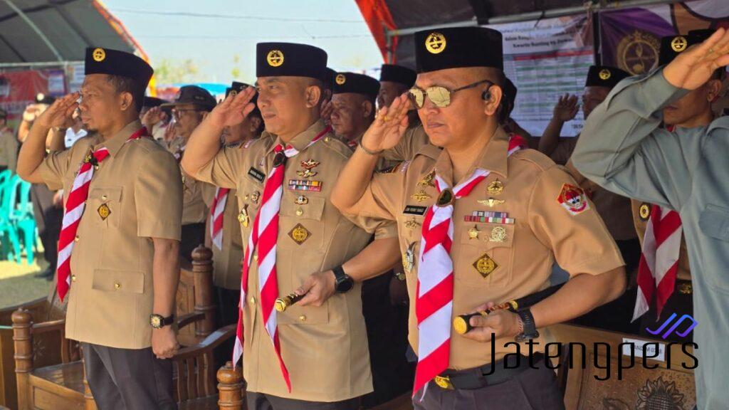 Kapolresta Pati Hadiri Upacara Hari Pramuka ke-63, Wujud Nyata Polri di Tengah Masyarakat