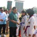 Ratusan Atlet Taekwondo Blora Terima Sabuk dan Ikuti Latihan Gabungan di Lapangan Kridosono