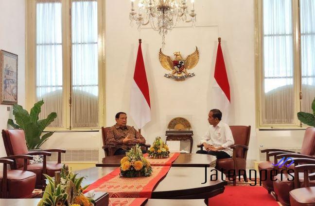 Presiden Jokowi Terima Kunjungan Susilo Bambang Yudhoyono di Istana