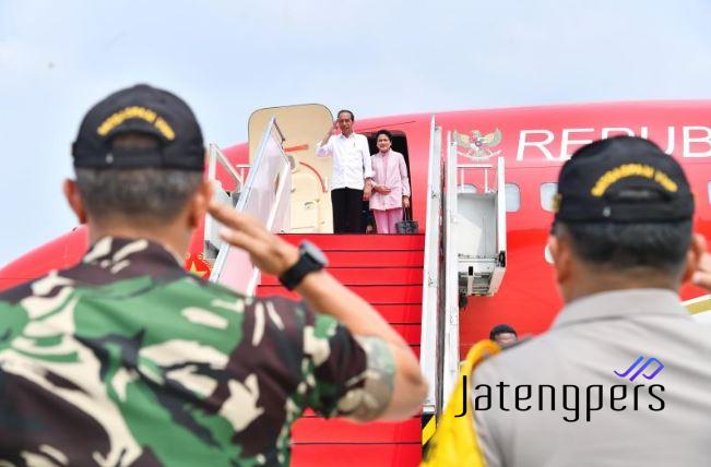 Presiden Jokowi Bertolak ke IKN Hadiri Nusantara TNI Fun Run