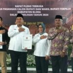 KPU Blora Tetapkan Arief Rohman-Sri Setyorini Sebagai Bupati dan Wakil Bupati Terpilih