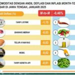 Diskon Listrik 50 Persen, BPS Jateng Catat Deflasi Bulan Januari 2025