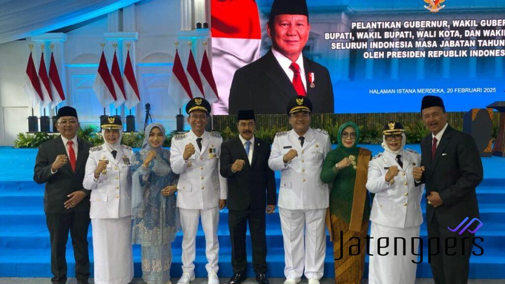 Dua Periode! Arief Rohman-Sri Setyorini Resmi Dilantik Presiden Prabowo di Istana Negara