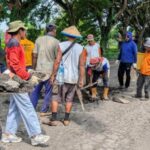 Jelang Mudik Lebaran, Jalan Berlubang di Tireman–Pamotan Mulai Ditambal