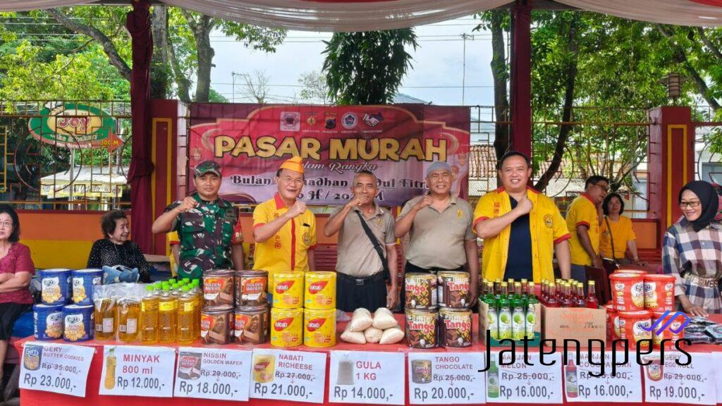 Ribuan Warga Serbu Bazar Ramadan Hok Tik Bio Pati, Sembako Murah Jadi Incaran