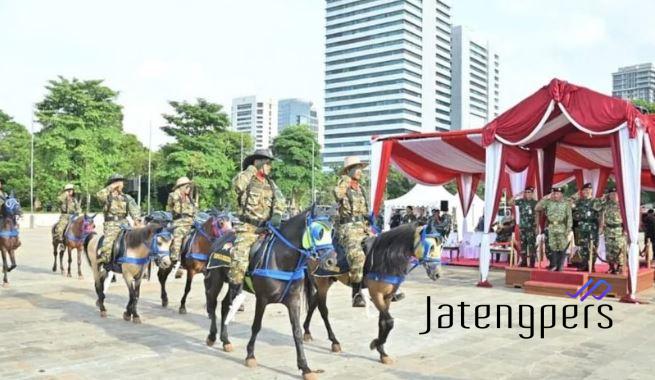 Kemenhan Resmikan 130 Prajurit Jadi Pasukan Komcad Berkuda