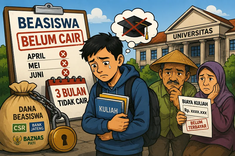 Beasiswa Warisan Sudewo Mandek 3 Bulan di Era Transisi Pemerintahan, Mahasiswa Miskin Pati Jadi Korban